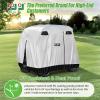 image10L0L Universal 24 Passenger Golf Cart Cover for Yamaha EZGO Club Car Waterproof Sunproof and DurableSilver White