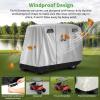 image10L0L Universal 24 Passenger Golf Cart Cover for Yamaha EZGO Club Car Waterproof Sunproof and DurableSilver White