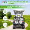 image10L0L Universal Golf Bag Attachment Nodrilling Required Golf Bag Holder Rack for 1quot Bracket Compatible with Yamaha G2G29 EZGO TXT RXV Club Car DS Precedent Icon EV Star Adjustable