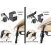 image10L0L Universal Golf Cart 5 Panel Mirror for EZGO Club Car Wide Angle Rear View Blind Spot Wink Mirror Compatible with Car SUV Van Truck etc