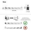 image10L0L Universal Golf Cart 5 Panel Mirror for EZGO Club Car Wide Angle Rear View Blind Spot Wink Mirror Compatible with Car SUV Van Truck etc