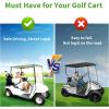 image10L0L Universal Retractable Golf Cart Seat Belt Kit with Bracket for Yamaha EZGOClub Car DS PrecedentFront and Rear Seats Golf Cart Seat Belts