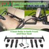 image10L0L Universal Retractable Golf Cart Seat Belt Kit with Bracket for Yamaha EZGOClub Car DS PrecedentFront and Rear Seats Golf Cart Seat Belts