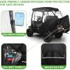 image10L0L Upgrade 4 Passengers Golf Cart Enclosure for Club Car Precedent  Short Roof Deluxe 600D Enhanced Waterproof Transparent Golf Cart Driving Rain Cover with 4 Heavy Duty Zippers