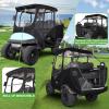 image10L0L Upgrade 4 Passengers Golf Cart Enclosure for Club Car Precedent  Short Roof Deluxe 600D Enhanced Waterproof Transparent Golf Cart Driving Rain Cover with 4 Heavy Duty Zippers