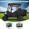 image10L0L Upgrade 4 Passengers Golf Cart Enclosure for Club Car Precedent  Short Roof Deluxe 600D Enhanced Waterproof Transparent Golf Cart Driving Rain Cover with 4 Heavy Duty Zippers
