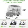 image10L0L Waterproof Golf Cart Cover Universal Fit for Yamaha EZGO Club Car ampamp Honda AllWeather 2422 Passenger Protection with Three Zipper DoorsCamo