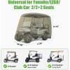 image10L0L Waterproof Golf Cart Cover Universal Fit for Yamaha EZGO Club Car ampamp Honda AllWeather 2422 Passenger Protection with Three Zipper DoorsGreen