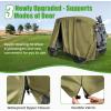 image10L0L Waterproof Golf Cart Cover Universal Fit for Yamaha EZGO Club Car ampamp Honda AllWeather 2422 Passenger Protection with Three Zipper DoorsGreen