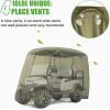 image10L0L Waterproof Golf Cart Cover Universal Fit for Yamaha EZGO Club Car ampamp Honda AllWeather 2422 Passenger Protection with Three Zipper DoorsGreen