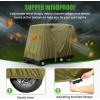 image10L0L Waterproof Golf Cart Cover Universal Fit for Yamaha EZGO Club Car ampamp Honda AllWeather 2422 Passenger Protection with Three Zipper DoorsGreen