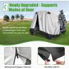 image10L0L Waterproof Golf Cart Cover Universal Fit for Yamaha EZGO Club Car ampamp Honda AllWeather 2422 Passenger Protection with Three Zipper DoorsSilver