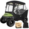 image10L0L 2 Passenger Golf Cart Driving Enclosure for Club Car DS and Precedent Model 4Sided Clear Window 600D Rain Cover All Weather Windproof Waterproof