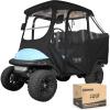 image10L0L 4 Passenger Golf Cart Driving Enclosure for Club Car Precedent with Short Roof Up to 57quot 4Sided Clear Window 600D Rain Cover All Weather Windproof Waterproof