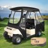 image10L0L 4 Passenger Golf Cart Enclosure Storage Cover Short Roof 56quot with Bench for Club Car DS Windproof Waterproof Portable 4Sided Clear Window ampamp Rollup Zipper Door BlackTransparent