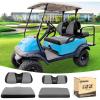 image10L0L 4 Passenger Golf Cart Seat Covers Front Rear Seat Cover Set for Yamaha G29 Drive Club Car Precedent and Club Car DS Model Made of 3D Air Mesh Polyester Fabric Breathable Washable  GreyGrey  Black