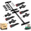 image10L0L 4PCS Universal Retractable Golf Cart Seat Belt Kit with Bracket for Yamaha EZGO Club Car