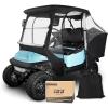image10L0L 4Passengers Golf Cart Driving Enclosure for Club Car Precedent Clear Window Rain Cover All Weather Waterproof Windproof Snowproof Storage Covers