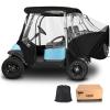 image10L0L Golf Cart 4 Passenger Enclosure for Club Car Precedent Short Roof 575quot Deluxe 600D Golf Cart Heavy Duty Rain Cover with 4 Zipped Doors Clear PVC Windows Latest Improved Version