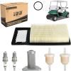 image10L0L Golf Cart EZGO Tune Up Kit for EZGO TXT with 72368G01 Air Filter Fuel Filter Spark Plugs Service Replacement Kit for TXT Medalist ampamp Marathon 19942005 295350cc 4 Cycle Robins Motor