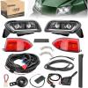image10L0L Golf Cart Headlight Kit  12V36V48V Upgraded Daytime Running for Club Car Tempo with Turn Signal Brake and Hazard Light  Deluxe Golf Cart Street Legal Light Kit