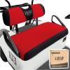 image10L0L Golf Cart Seat Covers for EZGO TXT RXV ampamp Club Car DS 2000up Breathable Air Mesh Fabric Washable  Red BlackRedblack