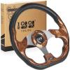 image10L0L Golf Cart Steering Wheel for Yamaha EZGO TXTRXVValor Club Car DSPrecedentOnwardTempo Golf CartsBrown