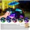 image10L0L Golf Cart Underglow LED Light Strip Kit 14 Modes Underbody Glow Neon Lighting with Wireless Remote Control Sound Active Water Resistant Flexible Tubes 126LEDs 86 Inch 2 Pack6 PackIncl 2 Pack Canopy Lights