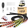 image10L0L Golf Cart Underglow LED Light Strip Kit 14 Modes Underbody Glow Neon Lighting with Wireless Remote Control Sound Active Water Resistant Flexible Tubes 126LEDs 86 Inch 2 Pack4 Pack