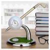 image10L0L Golf Pen Holder with Clock Unique Gifts for Men Mini Desktop Holder Compatible with Enthusiasts Funny Business Gifts Includes Pen Set of 2 Office Desk Accessories White