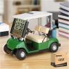 image10L0L Mini Golf Cart Alarm Clock LCD Display Calendar Golf Gifts for Men Fans Golfers Superior Race Souvenir NoveltyWhitegreen