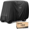 image10L0L Universal 24 Passenger Golf Cart Cover for Yamaha EZGO Club Car Waterproof Sunproof and DurableBlack