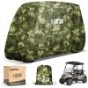 image10L0L Waterproof Golf Cart Cover Universal Fit for Yamaha EZGO Club Car ampamp Honda AllWeather 2422 Passenger Protection with Three Zipper DoorsCamo