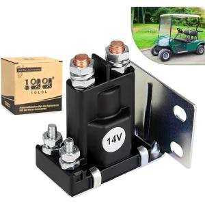 image10L0L 14V Golf Cart Solenoid for EZGO TXT Medalist ST Series 1994up Gas Vehicles 200A 4 Terminal Starter Solenoid Replace OEM 27153G01 27153G01 612813
