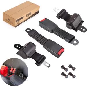 image10L0L 42quot Golf Cart Seat Belts Kit with Bracket 35quot x 69quot Universal Fits 2 Passenger EZGO TXT Yamaha Club Car DS Precedent 2 Seat Belt