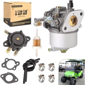 image10L0L Carburetor Fuel Pump Kit for EZGO Golf Cart TXT Medalist Marathon 1991up 4Cycle with 295cc Engines Replace OEM 72840G01 26645G01 72558G02 26726G01 26727G01 603901 17553