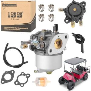 image10L0L Carburetor Fuel Pump Kit for EZGO TXT Marathon Medalist 1991up 4Cycle Golf Cart with 295cc Engines OEM 72840G01 26645G01 26726G01 26727G01 72558G02 603901 17553