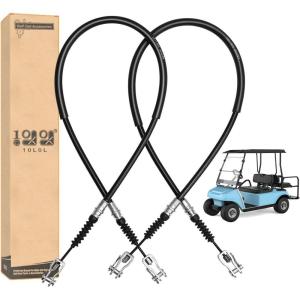 image10L0L Golf Cart Brake Cable Set Stainless Steel Core Passenger and Driver Side for Club Car DS 19811999 GampampE Golf Cart OEM 1011125 1011403 10167610142 Inch 2PCS