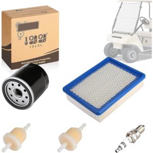 image10L0L Golf Cart DS Tune Up Kit for Club Car DS Gas 4 Cycle 1992 UP Models with FE290FE350 Engines with Air Filter Oil Filter F7TC Spark PlugOEM 1013684 1015426 1016467
