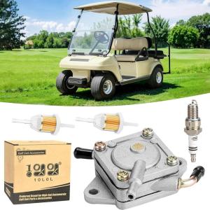 image10L0L Golf Cart Fuel Pump Impulse Kit for Club Car DS Precedent 1984up Gas with 290FE 350FE Kawasaki Engine Replace OEM 1014523 1014524 S 5136 FP002