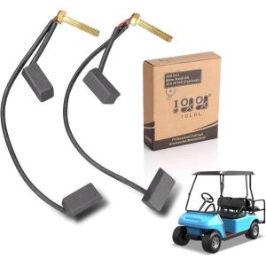 image10L0L Golf Cart Motor Brushes Set 36 ampamp 48Volt Fits Yamaha Electric G8 G9 G14 ampamp G16Club Car 1994up Golf Cart 2 Package