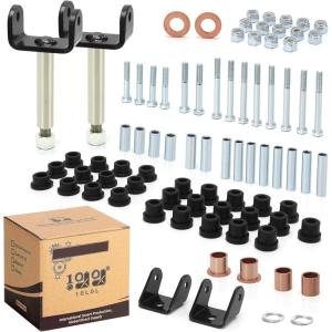 image10L0L Golf Cart Repair Bushing Kits  Golf Cart Front Rear End Repair Bushing Kits for Club Car DS 1993 Up  Front Suspension UpperLower Rear Kit with Leaf Spring Bushings Sleeve Kit