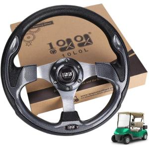 image10L0L Golf Cart Steering Wheel Universal Design Fit Yamaha EZGO RXV ampamp TXT Club Car DS Club Car Precedent Tempo Most Golf Cartorion gray