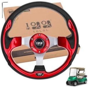 image10L0L Golf Cart Steering Wheel Universal Design Fit Yamaha EZGO RXV ampamp TXT Club Car DS Club Car Precedent Tempo Most Golf Cartred