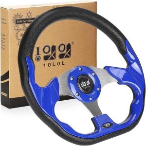 image10L0L Golf Cart Steering Wheel for Yamaha EZGO TXTRXVValor Club Car DSPrecedentOnwardTempo Golf CartsBlue