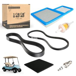 image10L0L Golf Cart Tune Up Kit with Starter Generator Belt ampamp Drive Belt for Yamaha 1996up G16 G19 G22 ampamp 2012up G29 Gas Model W 4 Cycle 301cc 357cc Engine Air Filter Pre Fuel Filter Spark Plug