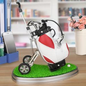 image10L0L Golf Gifts for Men Golf Pen Holder Stocking Stuffers for Golfers Funny Gifts Unique Office Supplies Desk Decor Gift for Birthday Christmas Golf Tournament for Boss Dad Husband Golf LoversRed  White wo base
