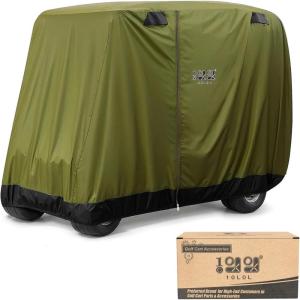 image10L0L Universal 24 Passenger Golf Cart Cover for Yamaha EZGO Club Car Waterproof Sunproof and DurableGreen