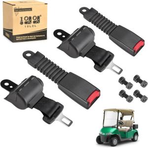 image10L0L Universal Seat Belts Kit for Yamaha EZGO Club Car Golf Cart 42 Inch Retractable Street Legal Seat Belts Set of 2