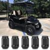image10L0L 1220 Golf Cart Wheel Lug Nuts Kit for EZGO ampamp Club Car Replace OEM 14723G1 1701160 1010984 1011390 800573 Chrome Set of 16Black